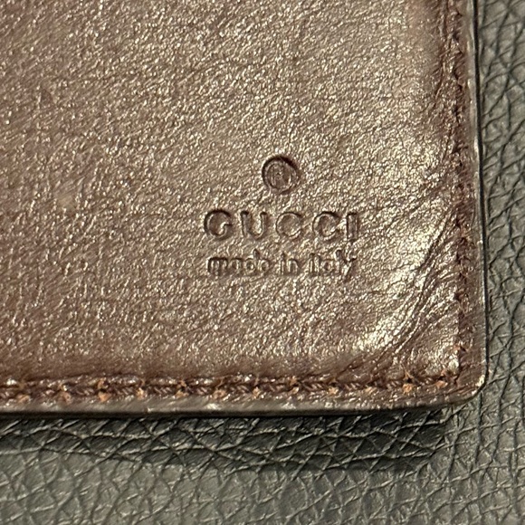 Gucci Guccissima Dark Brown Continental Leather Wallet | Excellent Condition - Picture 4 of 14